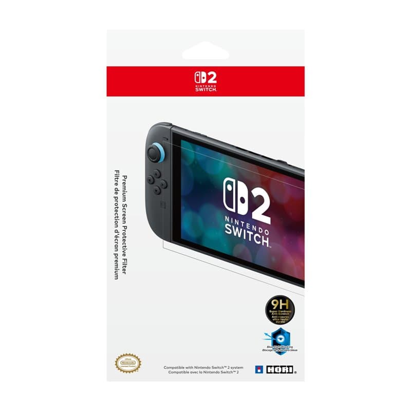 HORI Film de protection d’écran premium pour Nintendo Switch 2 – Sous licence officielle Nintendo