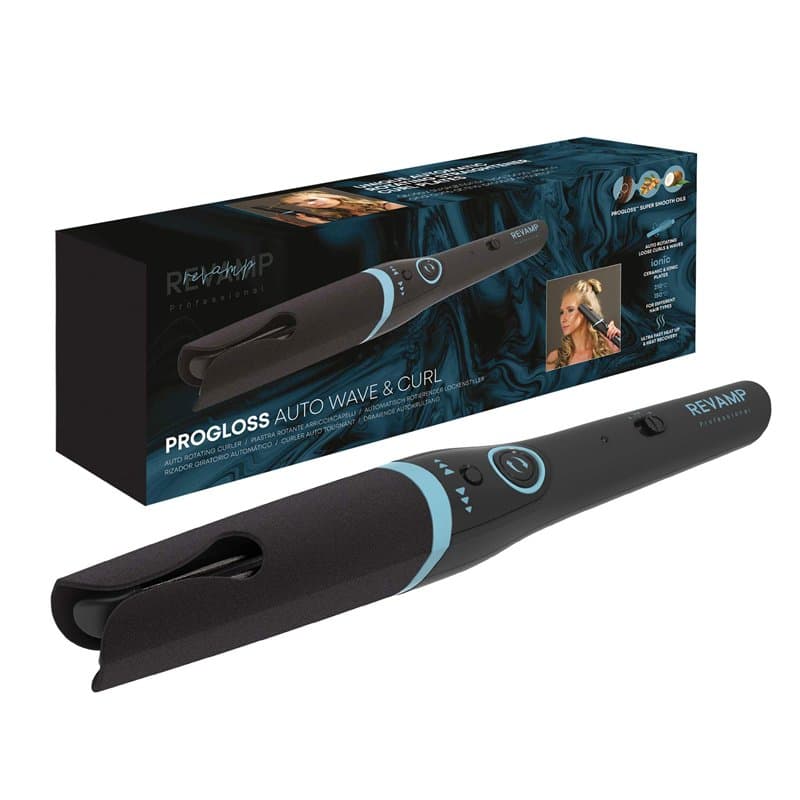 Revamp PROGLOSS™ Auto Wave And Curl | Fer A Boucler Rotatif Automatique Avec Témoin Sonore Pour Boucler Ou Onduler Les Cheveux.