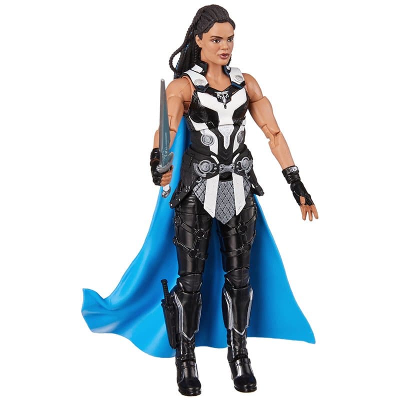 Marvel Hasbro Legends Thor: Love and Thunder, Figurine de Collection King Valkyrie de 15 cm, 1 Accessoire, 2 pièces Build-a-Figu