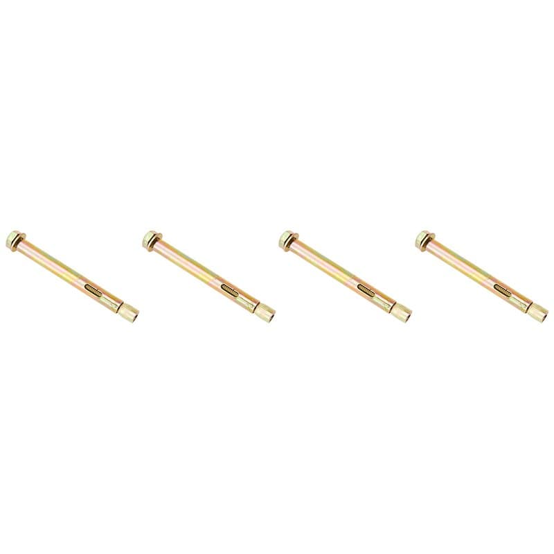 Bulk Hardware BH02863 Paquet de 4 Ancrages à douille avec boulon hexagonal M8 x 10 x 100 mm