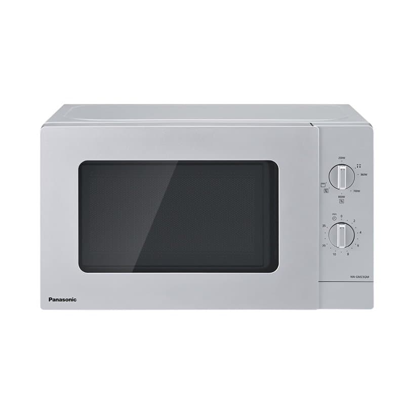 Panasonic NN-GM23QMEPG Four à Micro-Ondes Gril 20L avec Plateau en Verre et Grille Métallique, 800W, Grill 1000W, Décongélation,