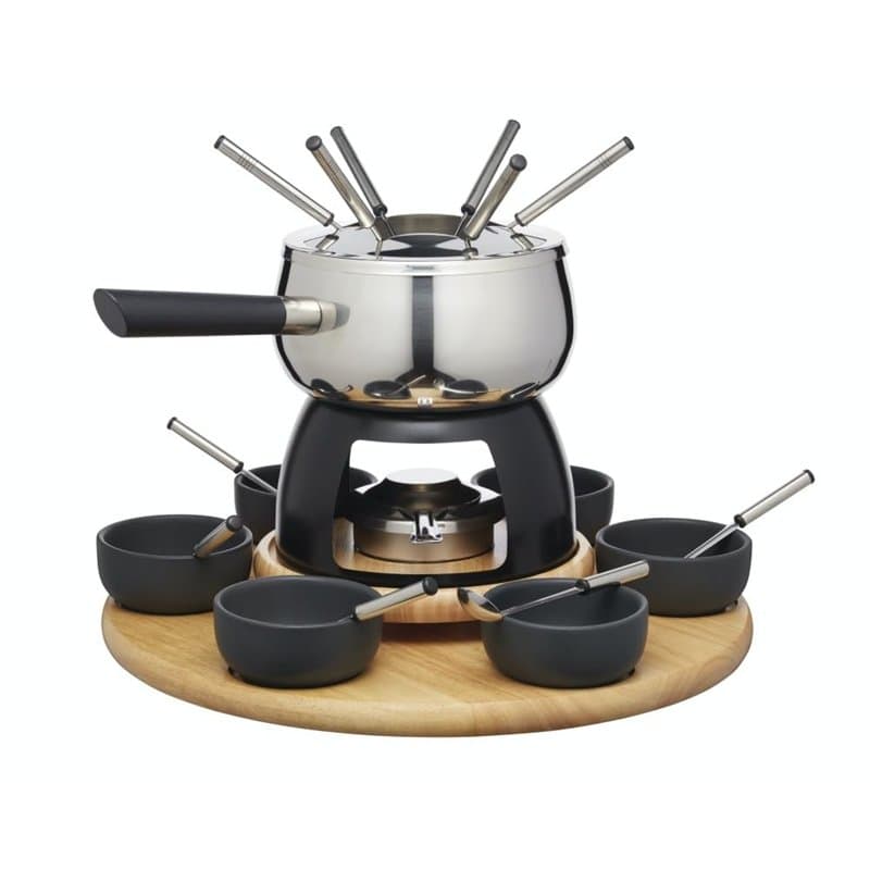 Artesà Masterclass - ensemble à Fondue en Acier Inoxydable pour 6 Personnes