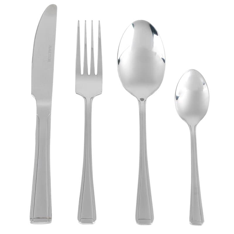 Salter BW031402EU7 Buxton Set de Couverts de Table en Acier Inoxydable, Ménagère 24 Pièces, Design Classique, Pour 6 Personnes,