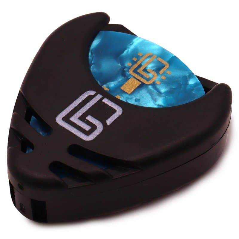 Guitar Lab - Support pour Médiators Guitare - 10 Médiators GRATUITS, Porte Médiators à Ressort, En Celluloïd pour Guitare Electr