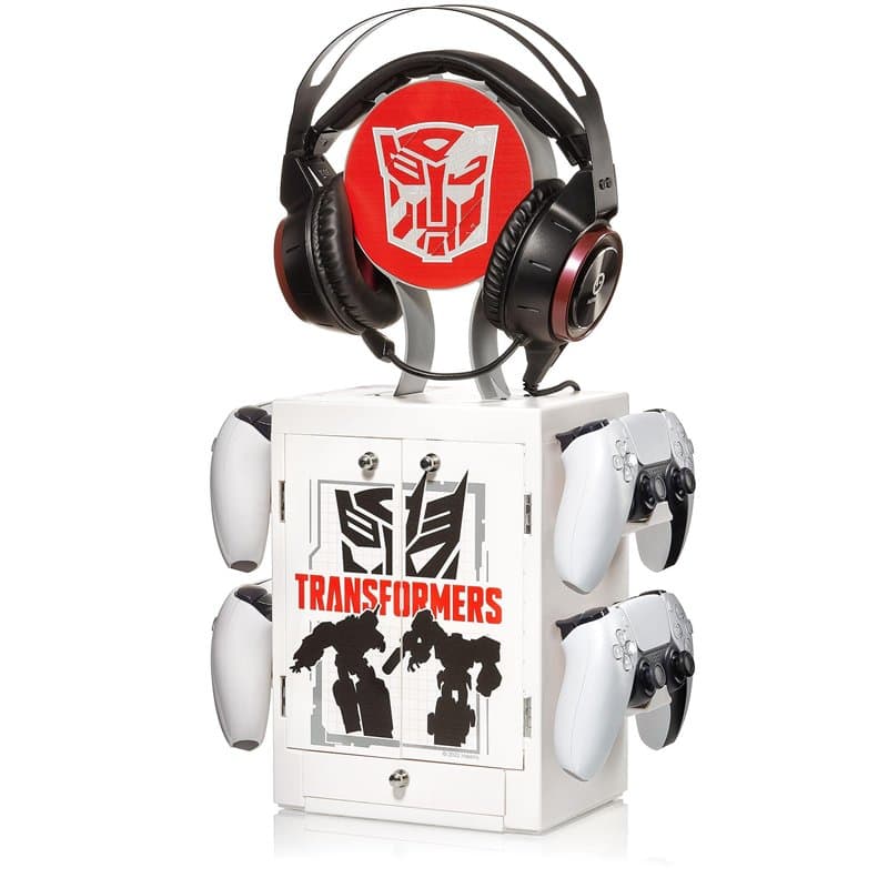 Numskull Transformers casier de Rangement et Support d’Accessoires Gaming Officiel – Peut contenir 10 Jeux/DVD, 4 manettes, Un C