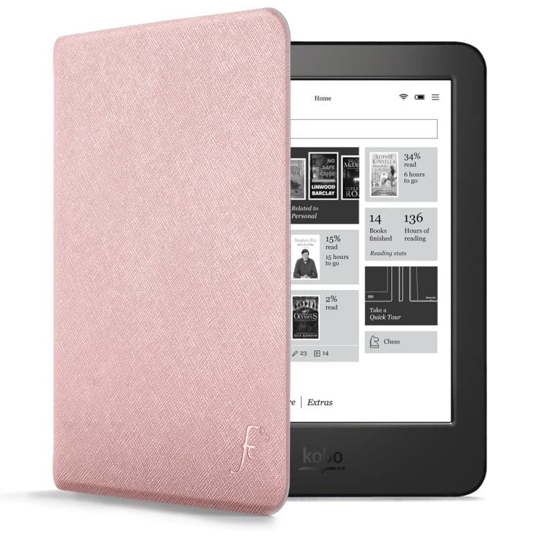 Forefront Cases Étui pour Kobo Aura H2O Edition 1 - Or Rose - Mince et Léger, Automatique Veille/Réveil Étui (Coque, Housse) pou