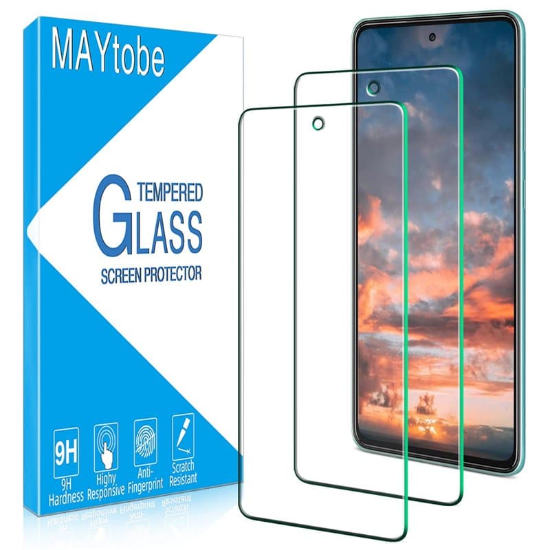 MAYtobe 2 Pièces Verre Trempé pour Samsung Galaxy A52 4G, A52 5G, A52S 5G, Film Protection écran Dureté 9H, Sans Bulles, Anti Ra