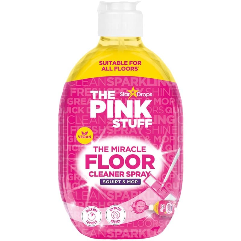 Stardrops The Pink Stuff The Miracle Direct to Floor Cleaner Squirt & Mop 750 ml – Formule à séchage rapide | Pas besoin d'eau |