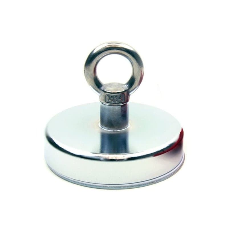 Aimant de Récupération de Ferrite Avec M14 Board Pour la Pêche á L'Aimant, la Récupération et la Chasse Au Trésor - 125mm dia x