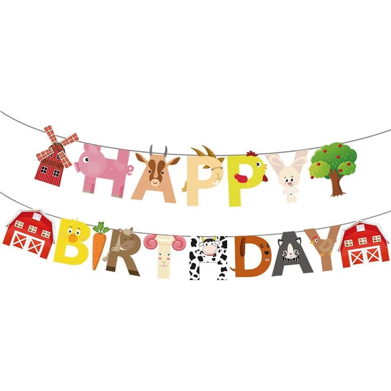 Happium Bannière de fête d'anniversaire, bannière de fête prénatale, anniversaire d'enfant, Guirlande de joyeux anniversaire sur