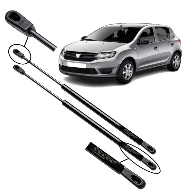 Ramor Strutz 2x Verin de Hayon Compatibles avec Dacia Sandero 2012-2020. Ressorts à Gaz pour Hayon, Verins de Coffre. Remplaceme
