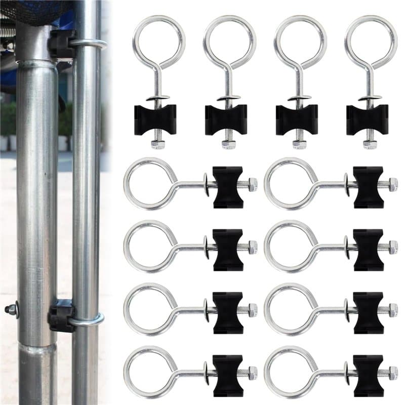 12 Pièces Vis de Trampoline, Accessoires pour Trampoline Vis, Kit Vis de Rechange pour Trampolines, Outil de Stabilité de Trampo