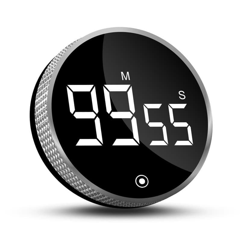 CNMTCCO Minuteur de Cuisine, Minuterie Timer Cuisine avec Affichage LED, Minuteur Aimanté pour la Cuisine, la Pâtisserie, l'appr