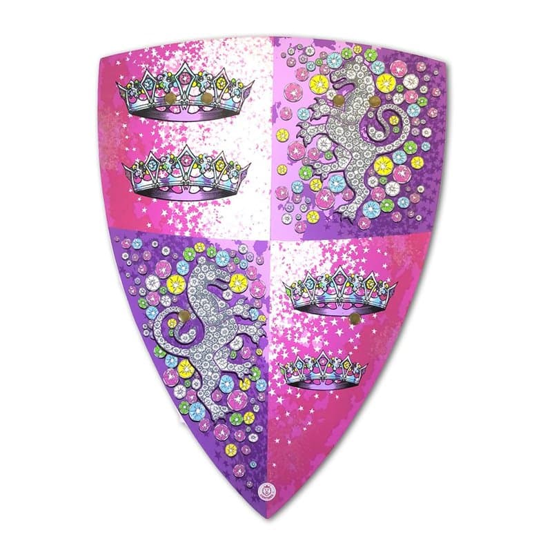 Liontouch - Bouclier de Princesse Cristal pour Filles | Jouet en Mousse pour Jeu d'Imitation des Enfants avec Le Thème Médiéval