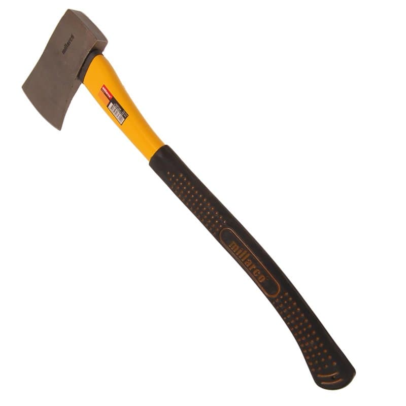 HOME IT® Hache de Fendage 1500 g – Manche en Fibre de Verre avec Poignée Antidérapante – 83 cm – Idéale pour Jardinage, Bois et