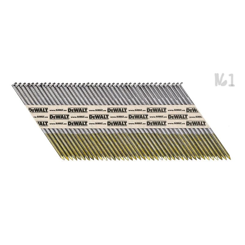 DeWalt DNPT28R50Z Pointes en bande papier 33° crantées 2,8 x 50 mm Argent