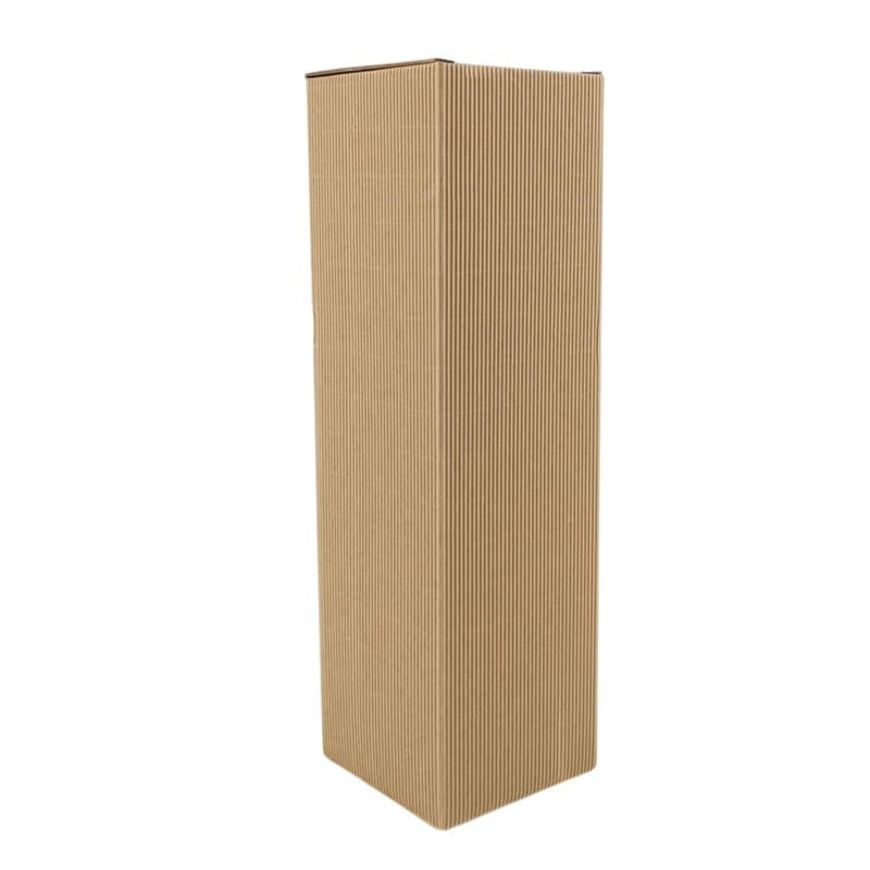 IDEA HOME Lot de 6 boîtes à vin, WAVE Elégante boîte à vin en papier kraft, Design moderne, Système Click & Go, Carton à vin, Em