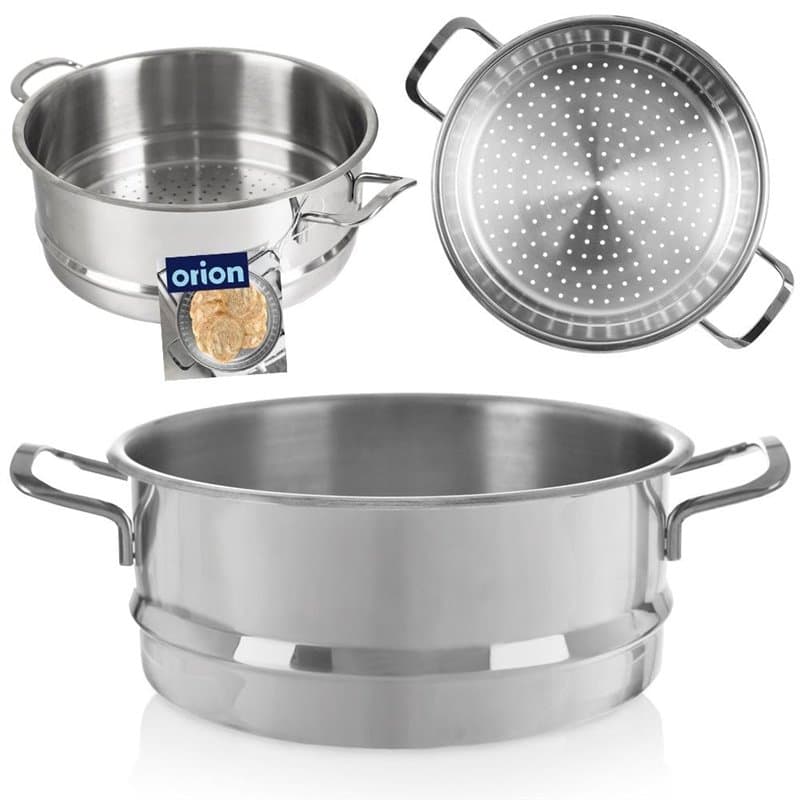 Insert vapeur ANETT - Insert en acier inoxydable - 26 cm - 5,5 l