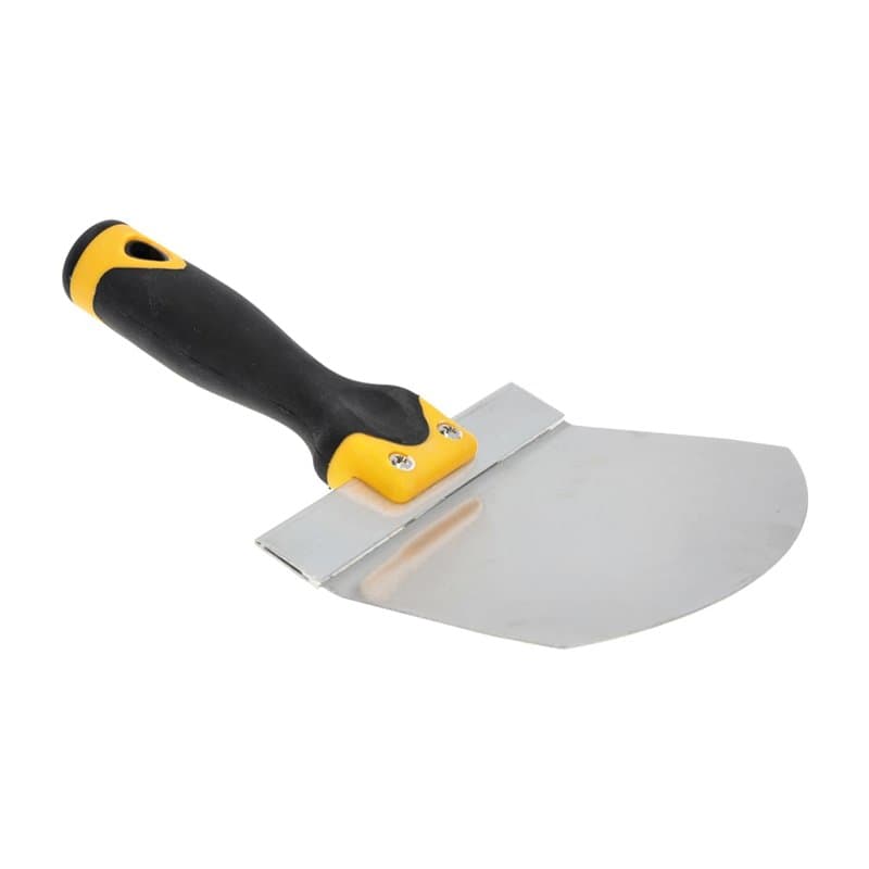 HARDY WORKING TOOLS - Couteau Stucateur Pour Seau 16,5 cm - Grattoir À Seau - Spatule Stucateur - Manche Bi-Matière