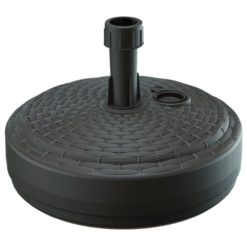 Base de parasol polyethylene 10 kg 39 x 39 x 13 cm en chocolat