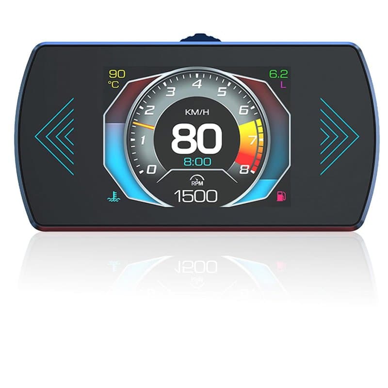 GOFORJUMP P12 5.8 TFT OBD2 Hud Affichage tête Haute Projecteur numérique de Vitesse de Voiture Ordinateur de Bord Tachymètre OBD