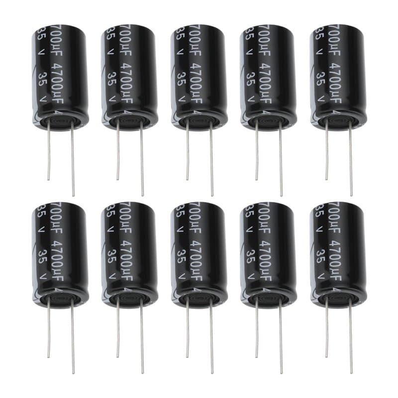 Be In Your Mind Lot de 10 Condensateurs électrolytiques Au Luminium 35 V 4700 ?F pour Réglage de Circuit Filtrage Moniteur LCD R