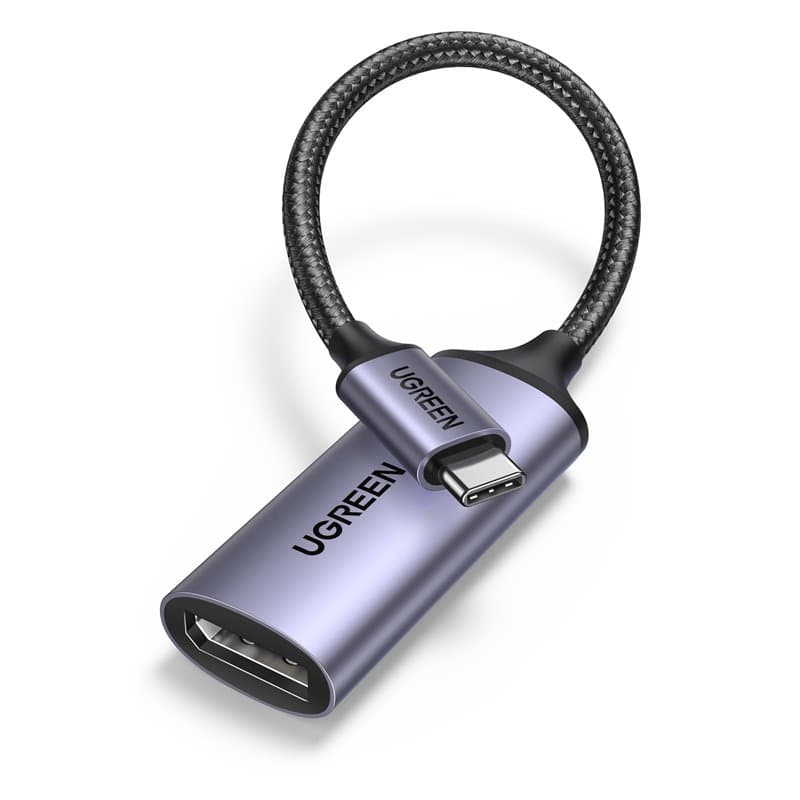 UGREEN Adaptateur USB C vers DP1.4 Femelle 8K 60Hz 4K 240Hz Compatible avec iPhone 16 Plus Pro Max 15 MacBook M4 M3 M2 iPad Pro