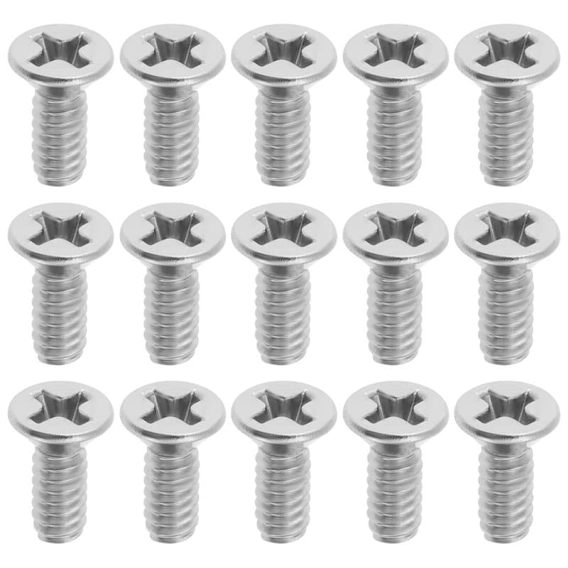 Create idea 50 Pièces 6/32-3/8 Pouces Vis à Tête Cylindrique Petites Vis à Tête Fraisée A2 Vis à Tête Fraisée à Empreinte Crucif