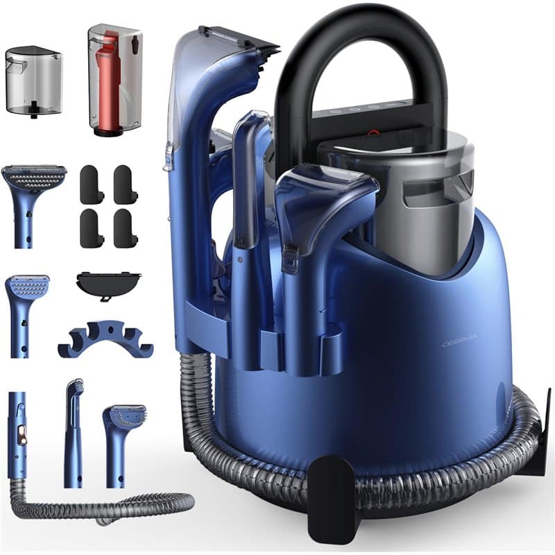 Deerma - DEM-BY200 - Nettoyeur Vapeur et Aspirateur Sec et Humide, 850W, 5 Brosses Spécialisées