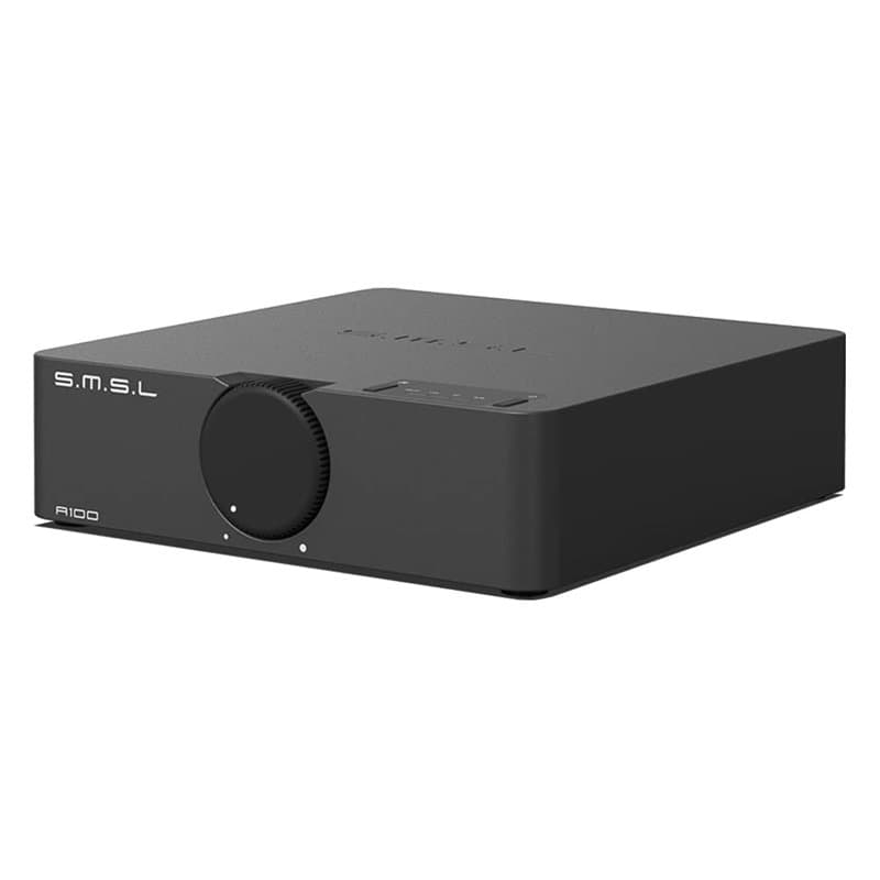 SMSL A100 Amplificateur HiFi, Amplificateur Audio Utilise La Puce Ma12070 D'Infineon, Puissance de Sortie 2 * 80W, Prise en Char