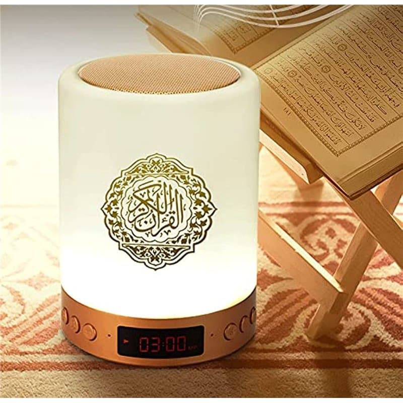 Equantu veilleuse coranique avec application, multicouleurs,avec haut parleur, bluetooth