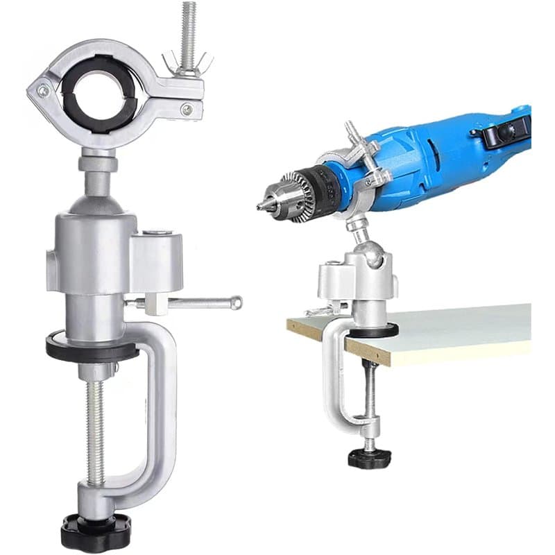 aleawol Support de perceuse électrique, rotation à 360 degrés, support vertical multifonction pour perceuse, établi, meuleuse, p
