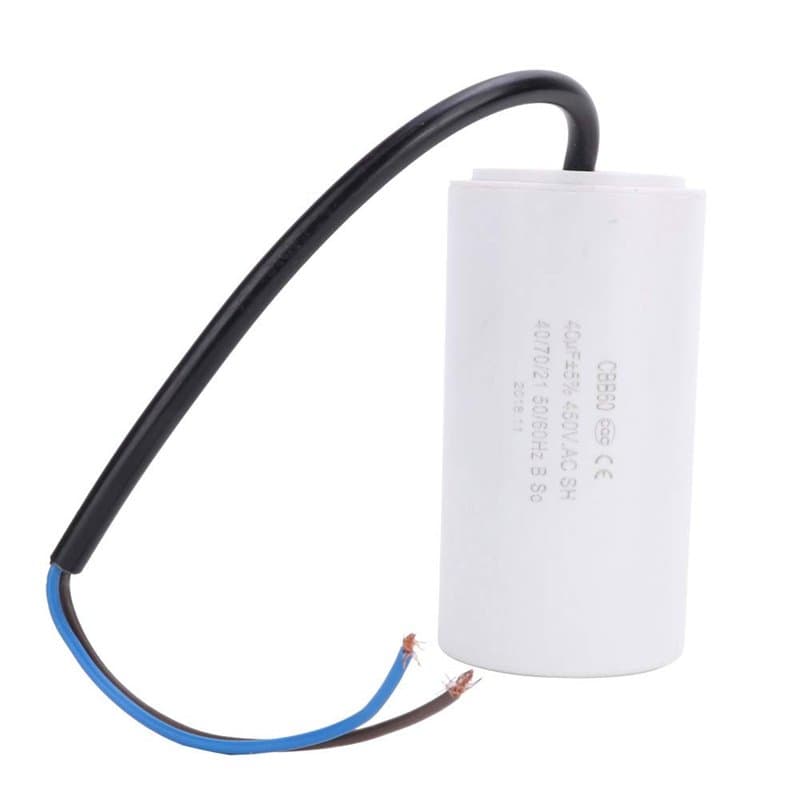 Akozon 40UF CBB60 Condensateur de démarrage du Moteur Condensateur Microfarad 450V 0.2 pour Appareil électroménager