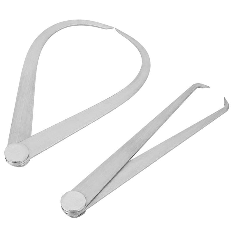 Akozon intérieur extérieur étrier 2 pièces 150mm 6 Pouces machiniste étriers de Joint en Acier Inoxydable Ensemble d'outils de M