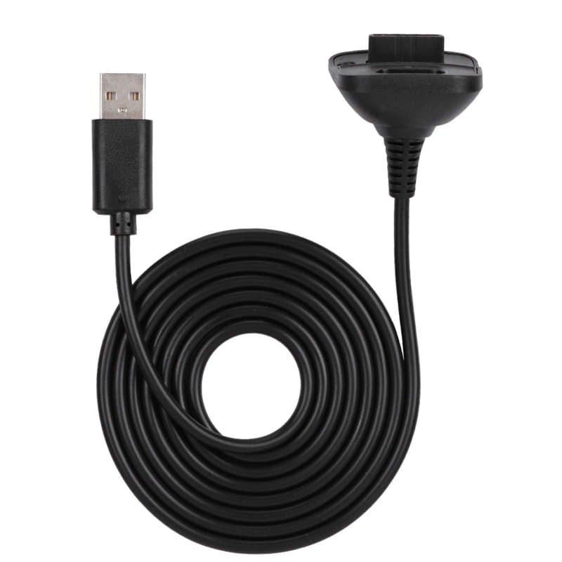Câble de Chargeur pour Manette 360 - Câble de ABS à Rapide 2 en 1, Câble de Filaire pour Manette 360(Le Noir)