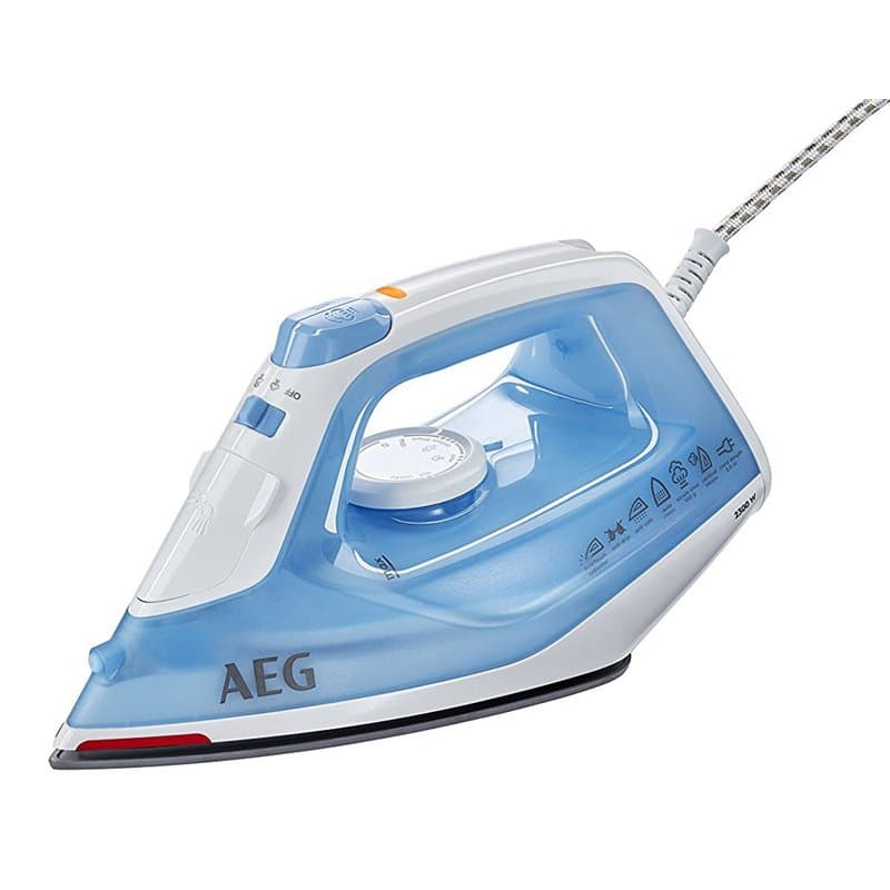AEG DB 1730 Fer à repasser à vapeur, 2300 W, effet pressing 100 g, vapeur de 0 à 26 g, indicateur de chaleur résiduelle, semelle