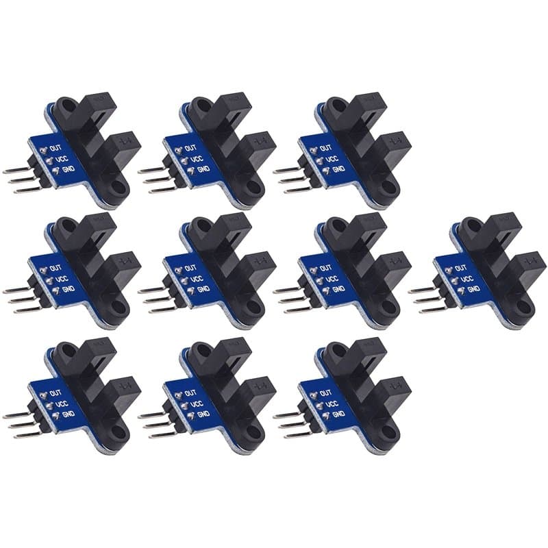TECNOULAB 10 pièces Optocoupleur de détection de capteur de Mesure de Vitesse Optique à Fente Infrarouge