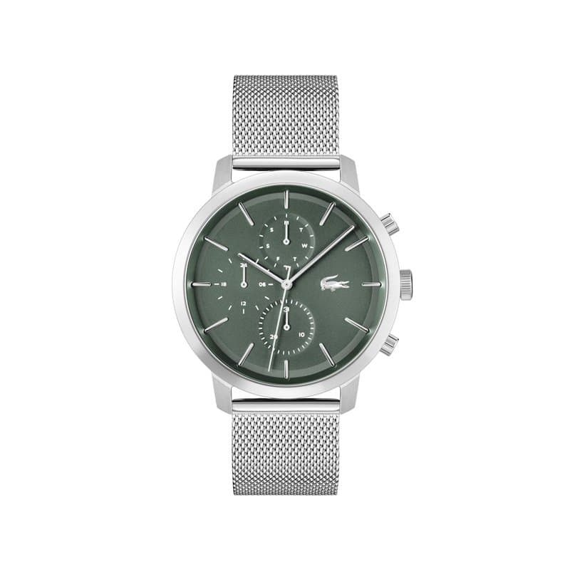 Lacoste Montre Analogique Multifunction à Quartz pour Homme Collection Replay avec Bracelet en Acier Inoxydable avec Bracelet en