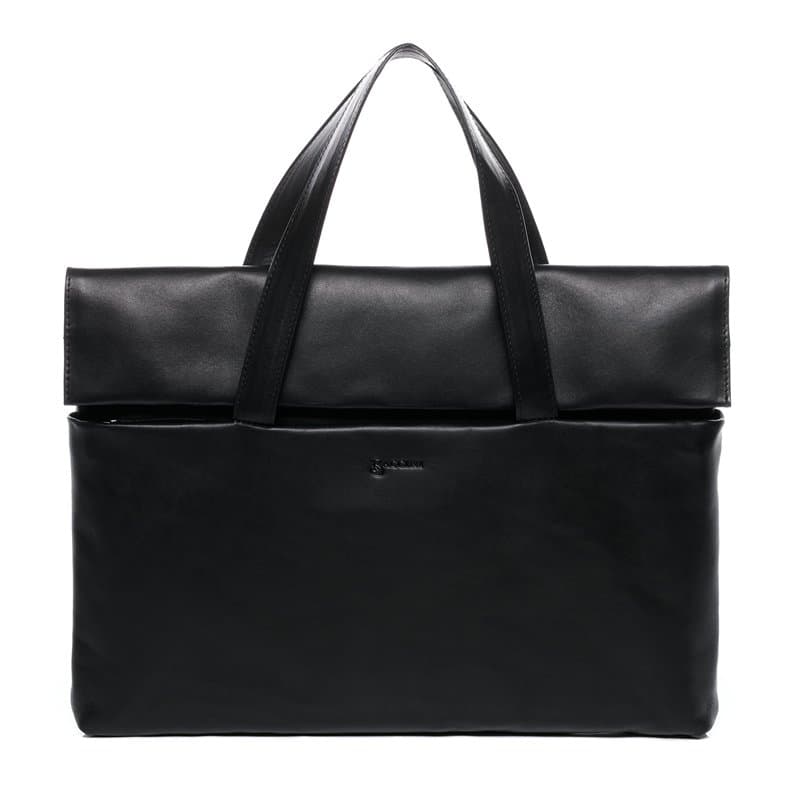 BACCINI Sac bandoulière Ordinateur VITO | Compartiment 15" Laptop Cuir véritable | Mallette Noir | Pochette d'ordinateur Portabl