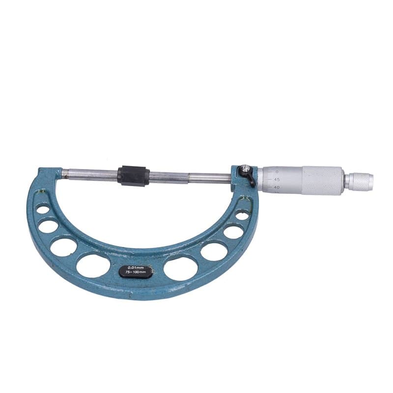 Micromètre Extérieur Shanrya, Mesure de Longueur, Diamètre ou Épaisseur (75-100 mm), Acier Inoxydable, Précision ±0,01 mm