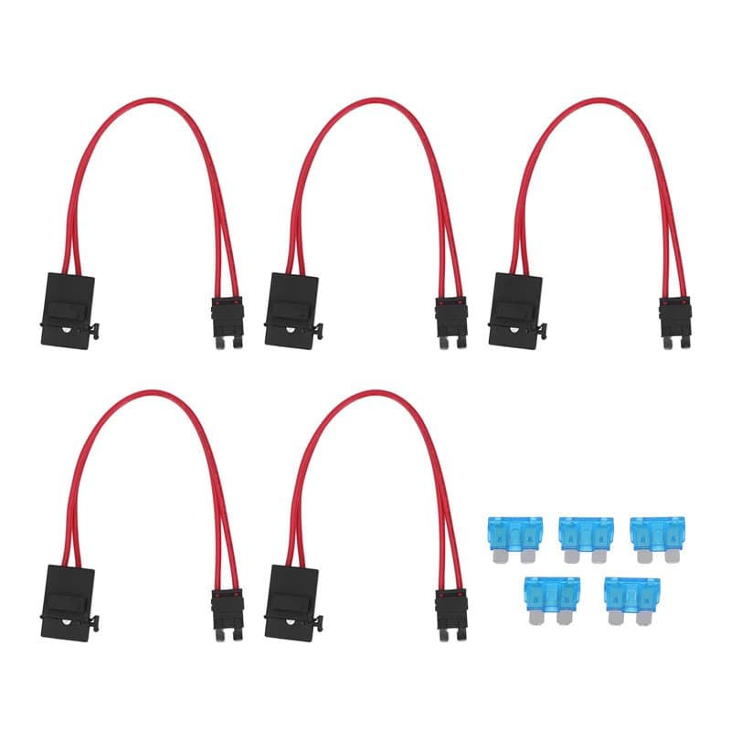 Mini connecteur de porte fusible de voiture, remplacement direct Mini Tip 20A Regular 5Pcs Compact Thin Vehicle Fusible Box Pane