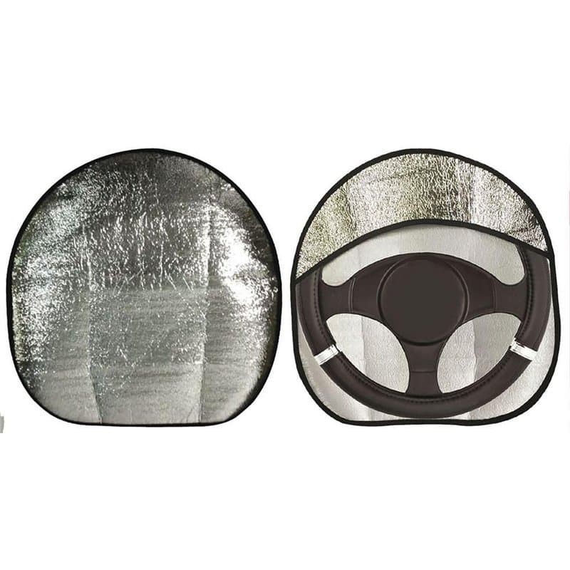 START - Couvre-Volant Pare-Soleil, Protection Contre le Soleil, Confort de Conduite, Simili Cuir Durable, Facile à Installer, Ar
