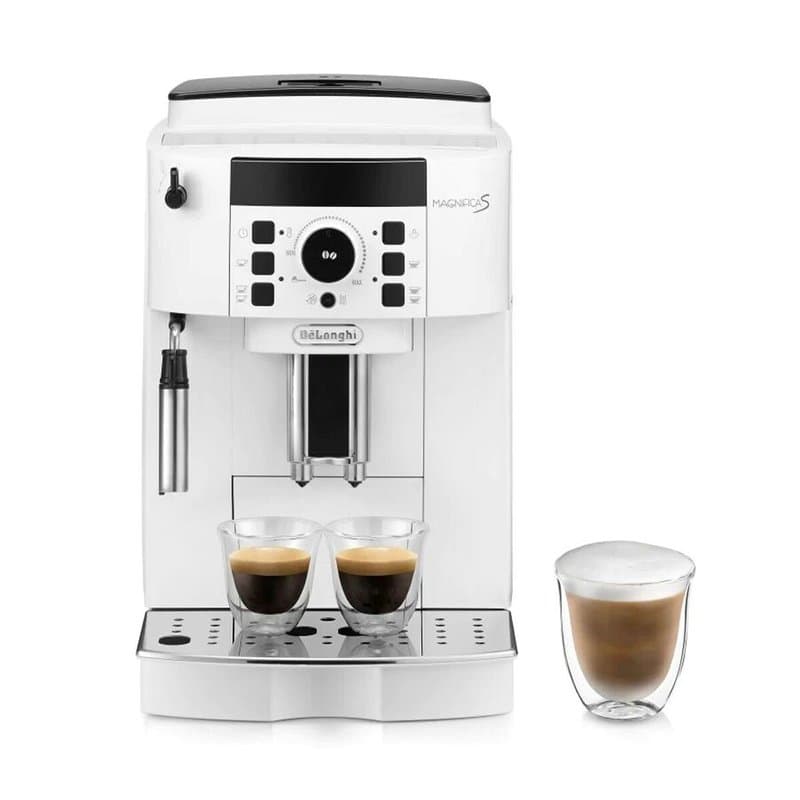 Cafetière superautomatique DeLonghi ECAM 21.117 W Blanc 1450 W 15 bar 2 Tasses 1,8 L