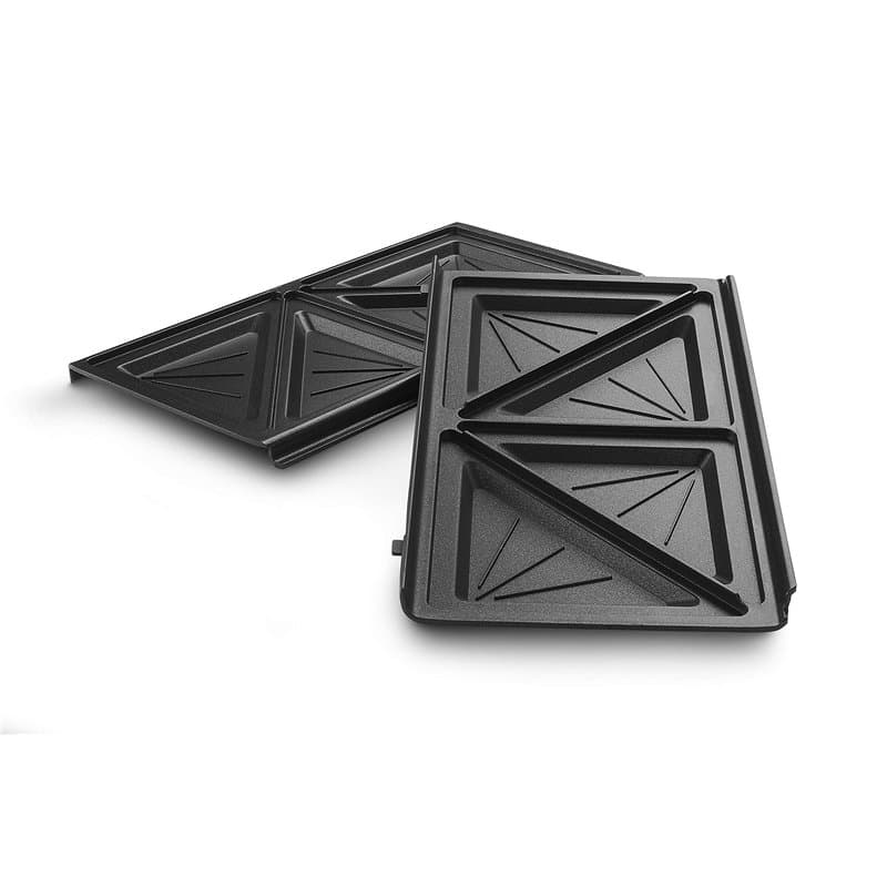 De'Longhi Set de plaques à sandwich DLSK154 – Accessoires de cuisine pour De'Longhi MultigGrill SW12, grille de cuisson avec cav