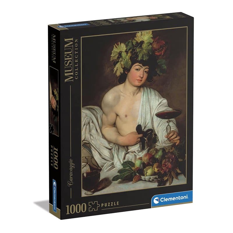 Clementoni - 39765 - Museum Collection Puzzle Caravaggio, Bacchus - 1000 Pièces - Puzzle Adulte, Divertissement pour Adultes - F