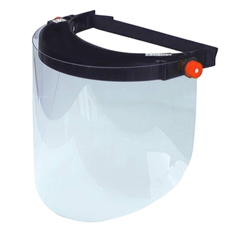 Visière transparente en polycarbonate pour protection des yeux du visage, fabriquée en Italie