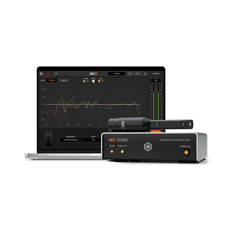 IK Multimedia ARC Studio. Standalone advanced room correction system. Includes hardware processor unit, ARC 4 software and measu