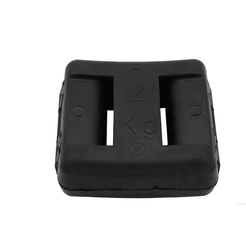 Fonderia Roma, Zavorra Sub plastifié Noir 2 kg - 1 pièce 2000