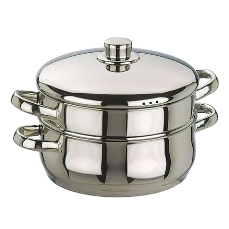 IBILI - Casserole vapeur Oslo, 24 cm, Acier inoxydable, Compatible avec l’induction