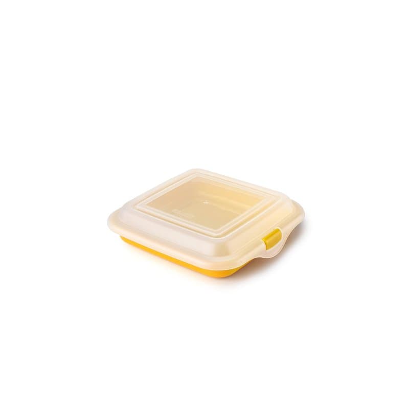 IBILI - Boîte à sandwich pour charcuterie à fromage, 14,5 x 3,6 cm, plastique sans BPA, réutilisable, jaune